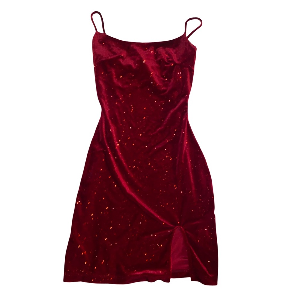 Red Sparkling Mini Dress